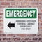Signmission Ammonia Diffuser Control With Symbol Emergency Sign, Plastic, 10in W x 7in L, 2PK OS-2PACK-EM-P-710-L-10293 - alternate 5